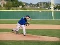 teenage baseball pitcher Royalty Free Stock Photo