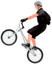 Teenage BMX biker Royalty Free Stock Photo