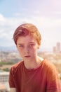 Teenage boy in barcelona