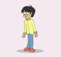 Teenage boy cartoon Illustrations