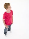 Teenage boy with hands in pockets Royalty Free Stock Photo