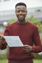 Teenage Boy Happy With Good Exam Results Royalty Free Stock Photo