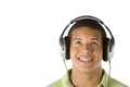 Teenage Boy Listening To Music On Headphones Royalty Free Stock Photo