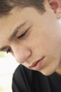 Teenage Boy Looking Upset Royalty Free Stock Photo