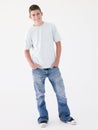 Teenage boy smiling Royalty Free Stock Photo