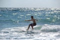 Teenage Boy Surfing Near Fort Lauderdale, Florida, United States of America
