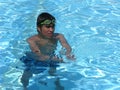 Teenage boy swimming Royalty Free Stock Photo