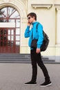 Teenage Boy Traveler Royalty Free Stock Photo