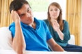 Teenage Couple Having Arguement At Home Royalty Free Stock Photo