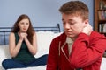 Teenage Couple Having Relationship Difficulties