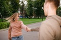 Teenage couple street dancing friendship youth Royalty Free Stock Photo