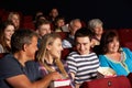 Teenage Family Watching Film In Cinema Royalty Free Stock Photo