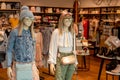 Teenage fashion: mannequins in a retail store