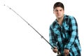 Teenage Fisherman Royalty Free Stock Photo