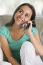 Teenage Girl Chatting On Telephone