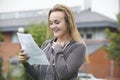 Teenage Girl Happy With Good Exam Results Royalty Free Stock Photo