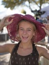 Teenage Girl With Hat