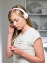 Teenage Girl Listening To Music Royalty Free Stock Photo