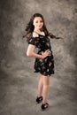 Teenage Girl Poses for In Studio Portraits