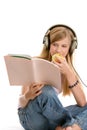 Teenage girl reading Royalty Free Stock Photo