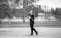 Teenage girl ready to pitch a fastball