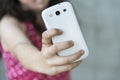 Teenage girl taking a selfie with her phone Royalty Free Stock Photo