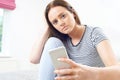 Teenage Girl Victim Of Bullying By Text Message Royalty Free Stock Photo