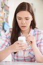 Teenage Girl Victim Of Bullying By Text Message Royalty Free Stock Photo