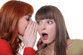 Teenage girl whispering Royalty Free Stock Photo