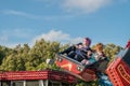 Teenage girls on a fairground ride