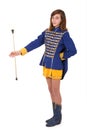 Teenage majorette