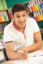 Teenage Male Student In Classroom