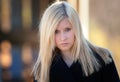 Teenage Model in Black Jacket