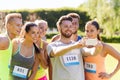 Teenage sportsmen taking selfie with smartphone