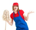 Teenage Worker with Attitude Royalty Free Stock Photo