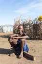 Teenager from the African tribe Dasanesh, Omorate, Omo Valley, Ethiopia