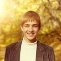 Teenager in Autumn Park