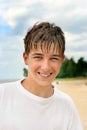 Teenager on the beach