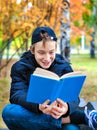 Teenager with the Book Royalty Free Stock Photo