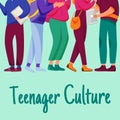 Teenager culture social media post mockup