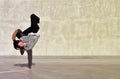 Teenager dancing breakdance on the street Royalty Free Stock Photo