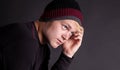 A teenager in deep thought Royalty Free Stock Photo