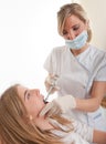 Teenager at the dentist Royalty Free Stock Photo