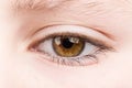 Teenager eye macro Royalty Free Stock Photo