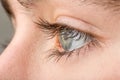 Teenager eye macro Royalty Free Stock Photo