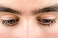 Teenager eye macro Royalty Free Stock Photo