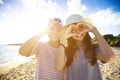 Teenager girls having fun with summer vacation Royalty Free Stock Photo