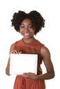 A teenager holding a tablet Royalty Free Stock Photo