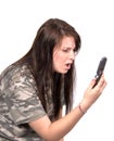 Teenager horrified by phone