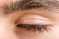 Teenager man eye macro Royalty Free Stock Photo